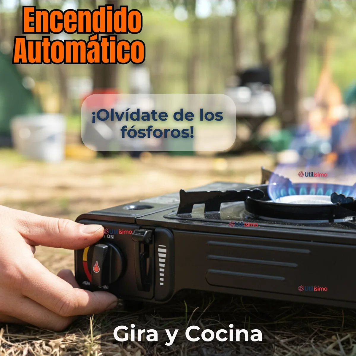 COCINA CAMPING 2 HORNILLAS - Imagen 3