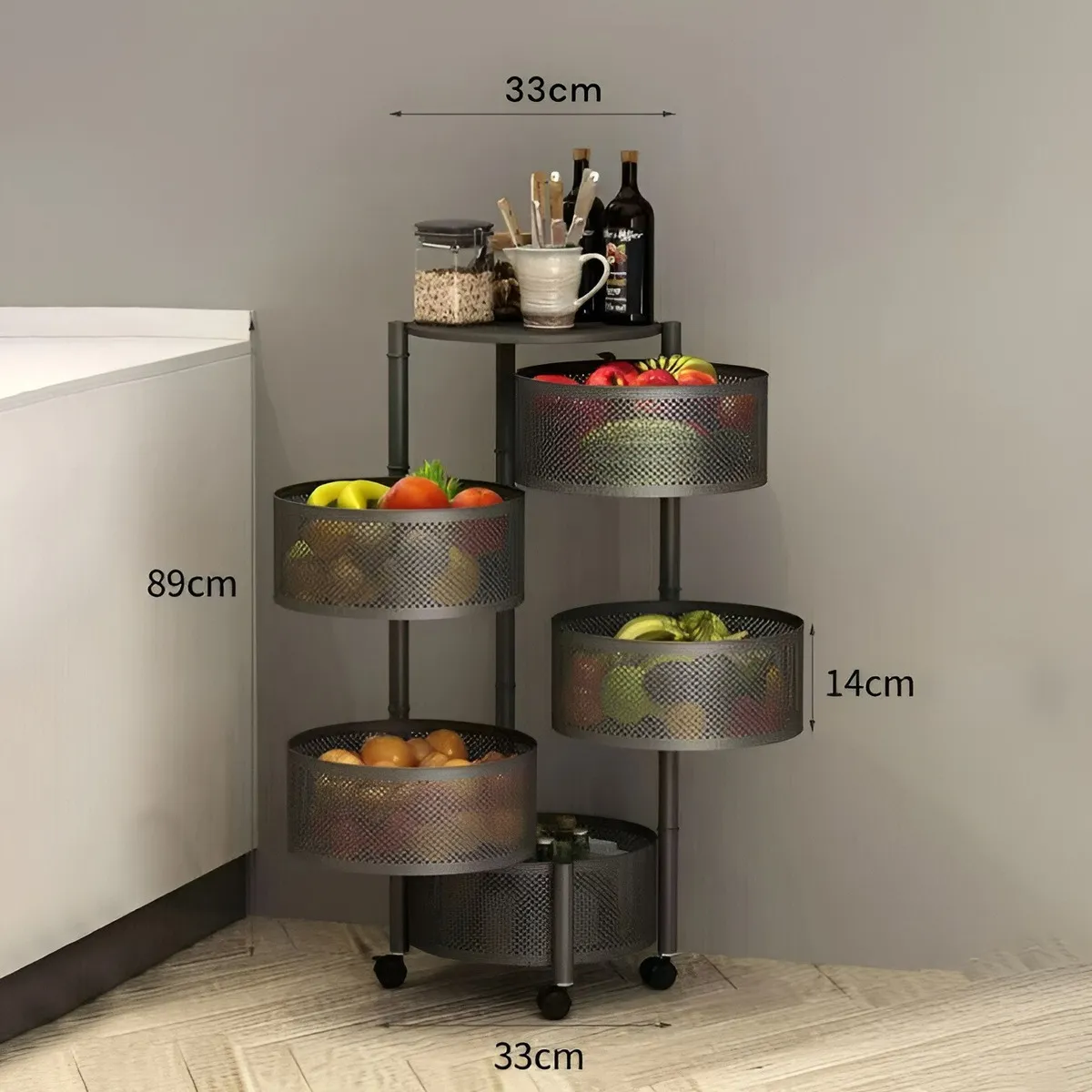 ORGANIZADOR CON RUEDAS 5 NIEVELES - Imagen 6