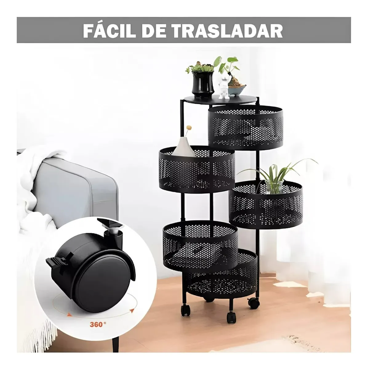 ORGANIZADOR CON RUEDAS 5 NIEVELES - Imagen 7
