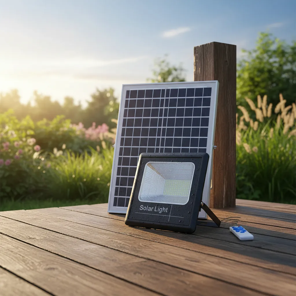 FOCO CON PANEL SOLAR 500W - Imagen 3