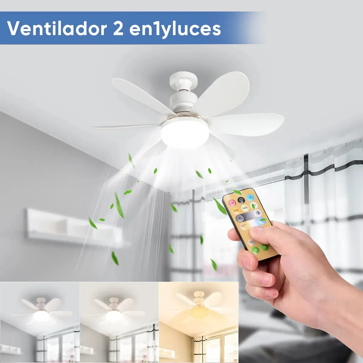 AMPOLLETA LED CON VENTILADOR - Imagen 6