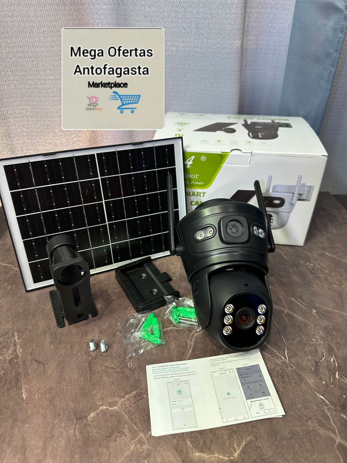 CAMARA SOLAR PARA CHIP DOBLE LENTE - Imagen 2