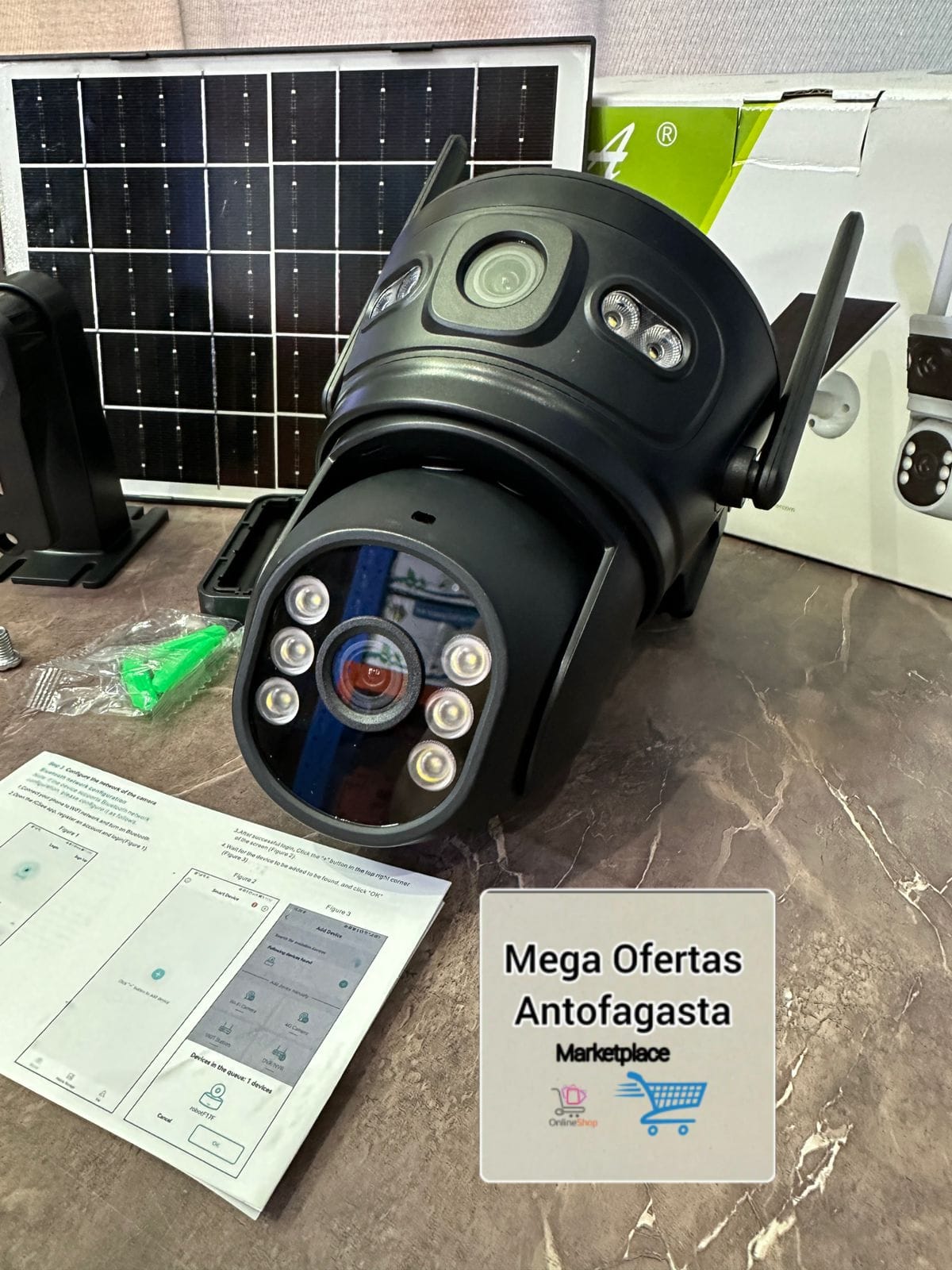 CAMARA SOLAR PARA CHIP DOBLE LENTE - Imagen 4
