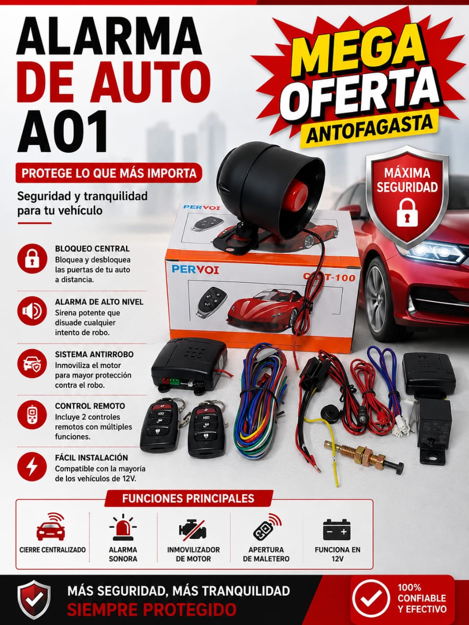ALARMA PARA AUTO A01
