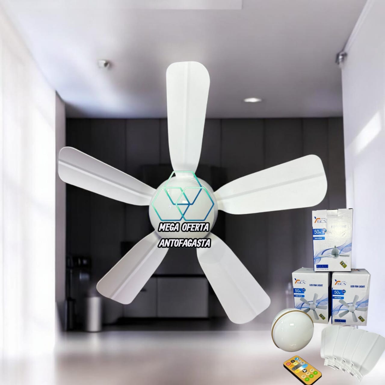 AMPOLLETA LED CON VENTILADOR