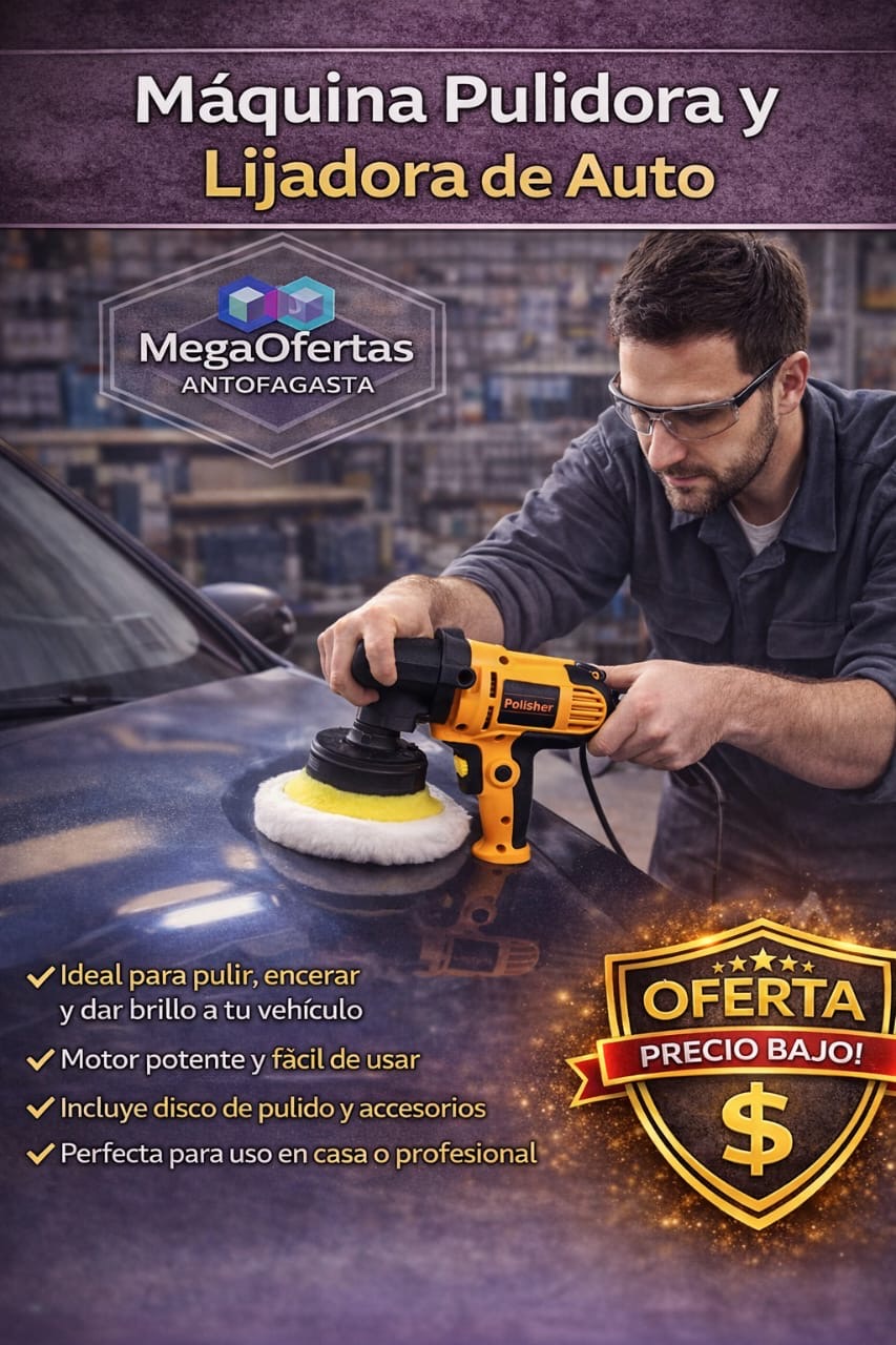 MAQUINA PULIDORA Y LIJADORA DE AUTO
