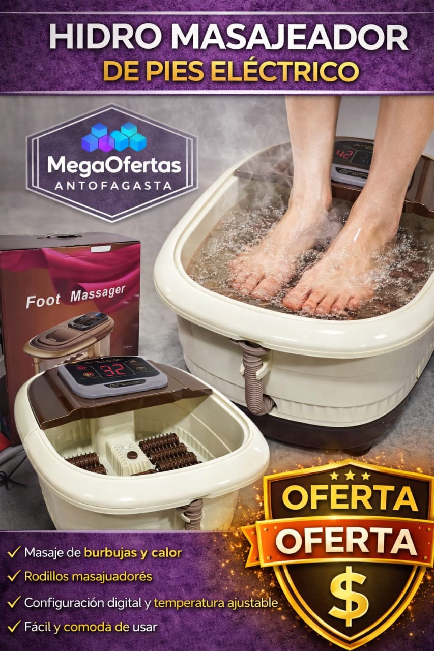 HIDRO MASAJEADOR DE PIES ELECTRICO