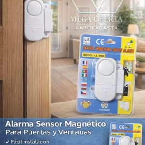 ALARMA SENSOR MAGNETICO PARA PUERTAS Y VENTANAS