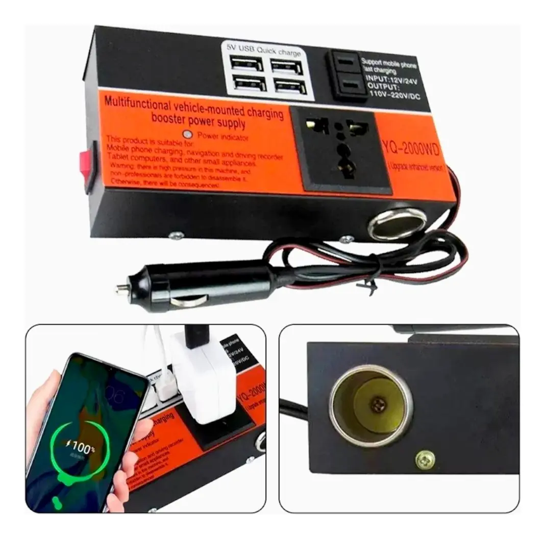 INVERSOR CARGADOR PARA AUTO - Imagen 5