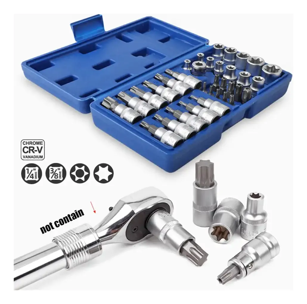 Juego Dados Torx 3/8 34 PIEZAS - Imagen 4
