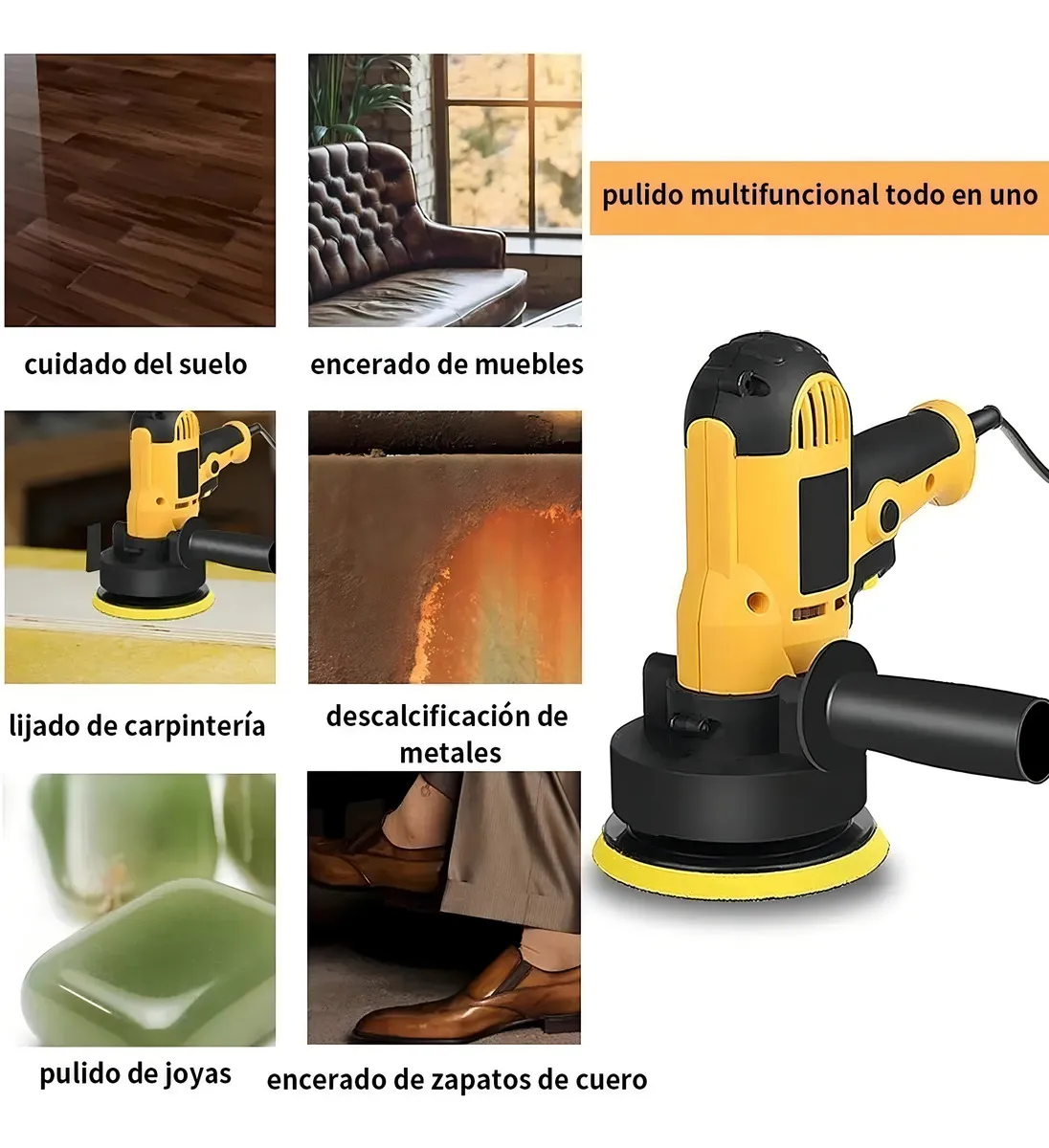 MAQUINA PULIDORA Y LIJADORA DE AUTO - Imagen 2