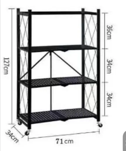 ESTANTE PLEGABLE 4 NIVELES DE METAL - Imagen 7