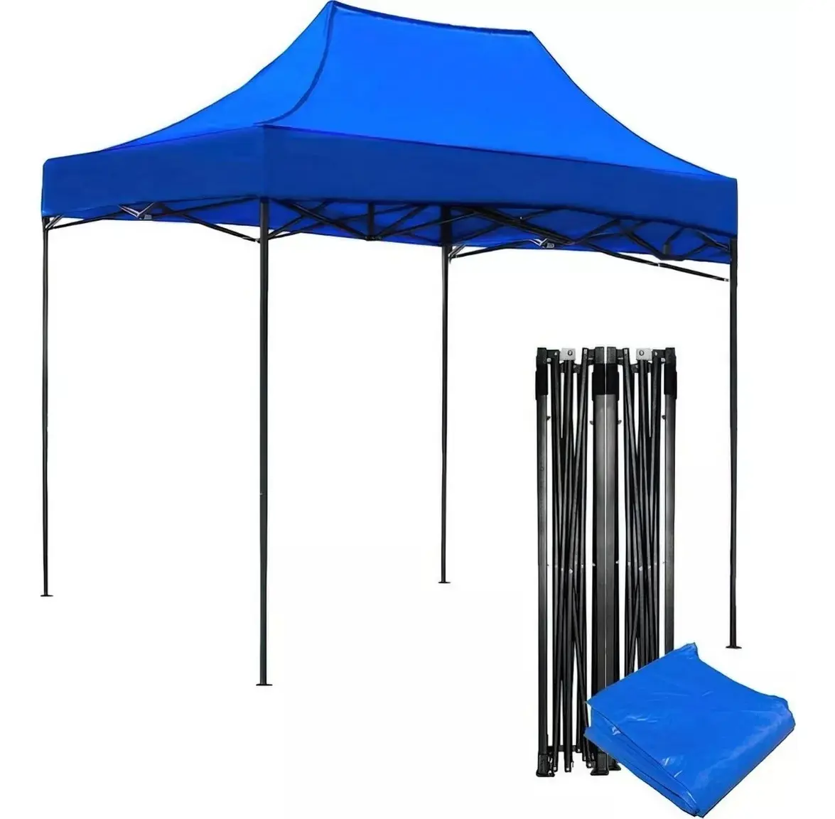 TOLDO CON ESTRUCTURA 3X4,5 AZUL - Imagen 4
