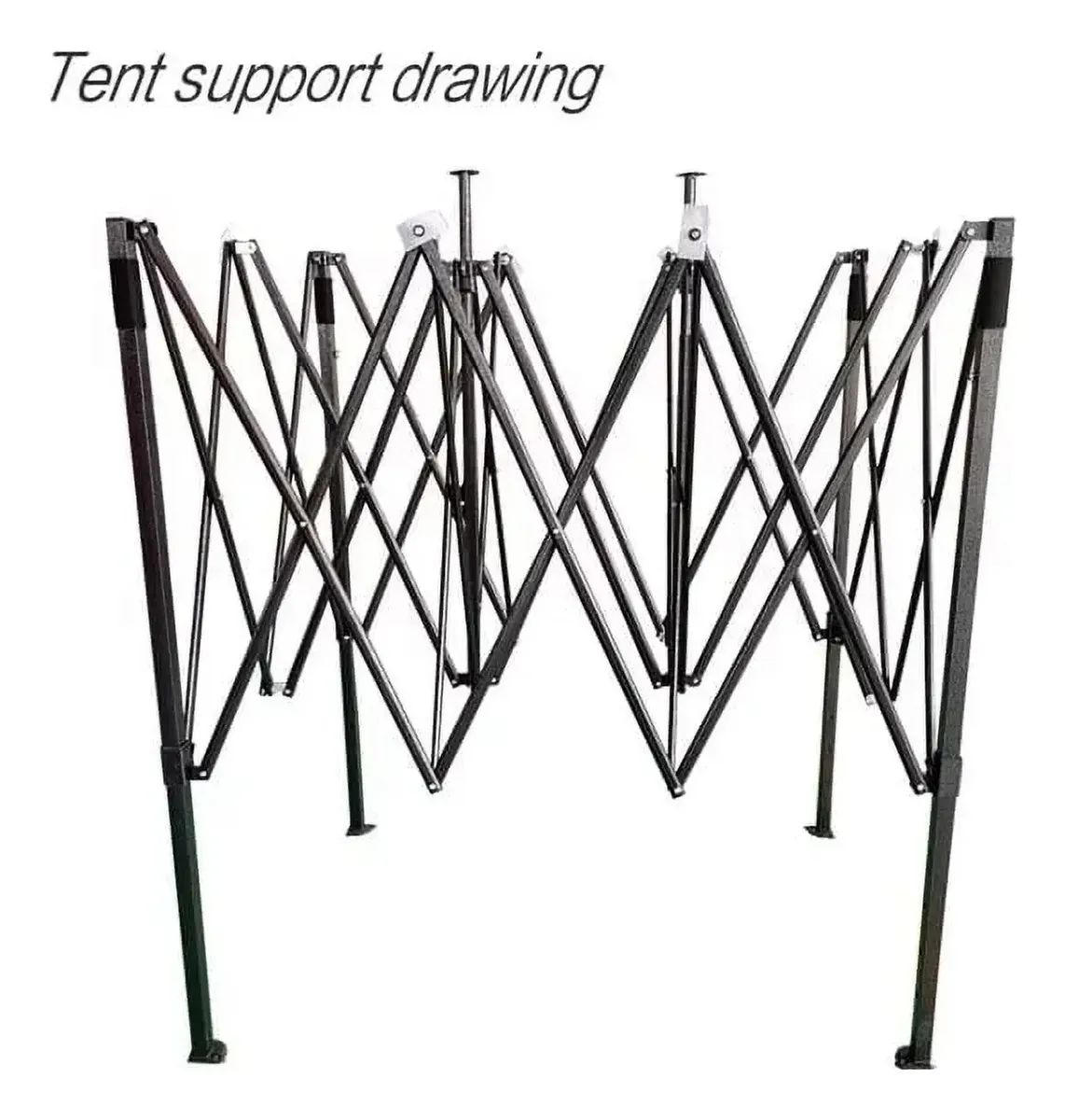 TOLDO CON ESTRUCTURA 3X4,5 AZUL - Imagen 3