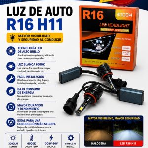 LUZ DE AUTO R16 H11