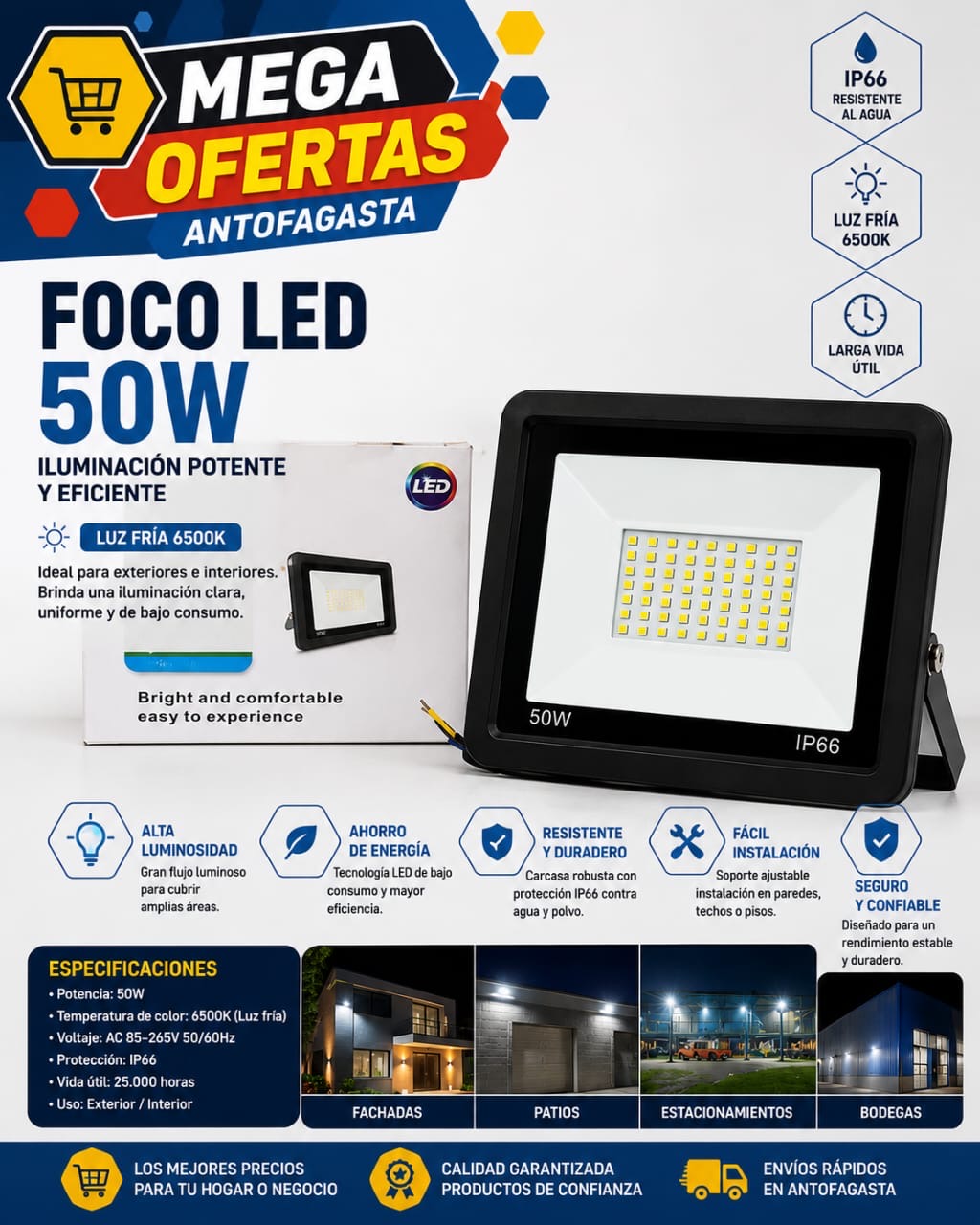 FOCO LED 50W