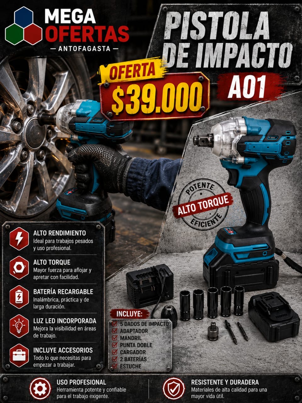 PISTOLA DE IMPACTO A01