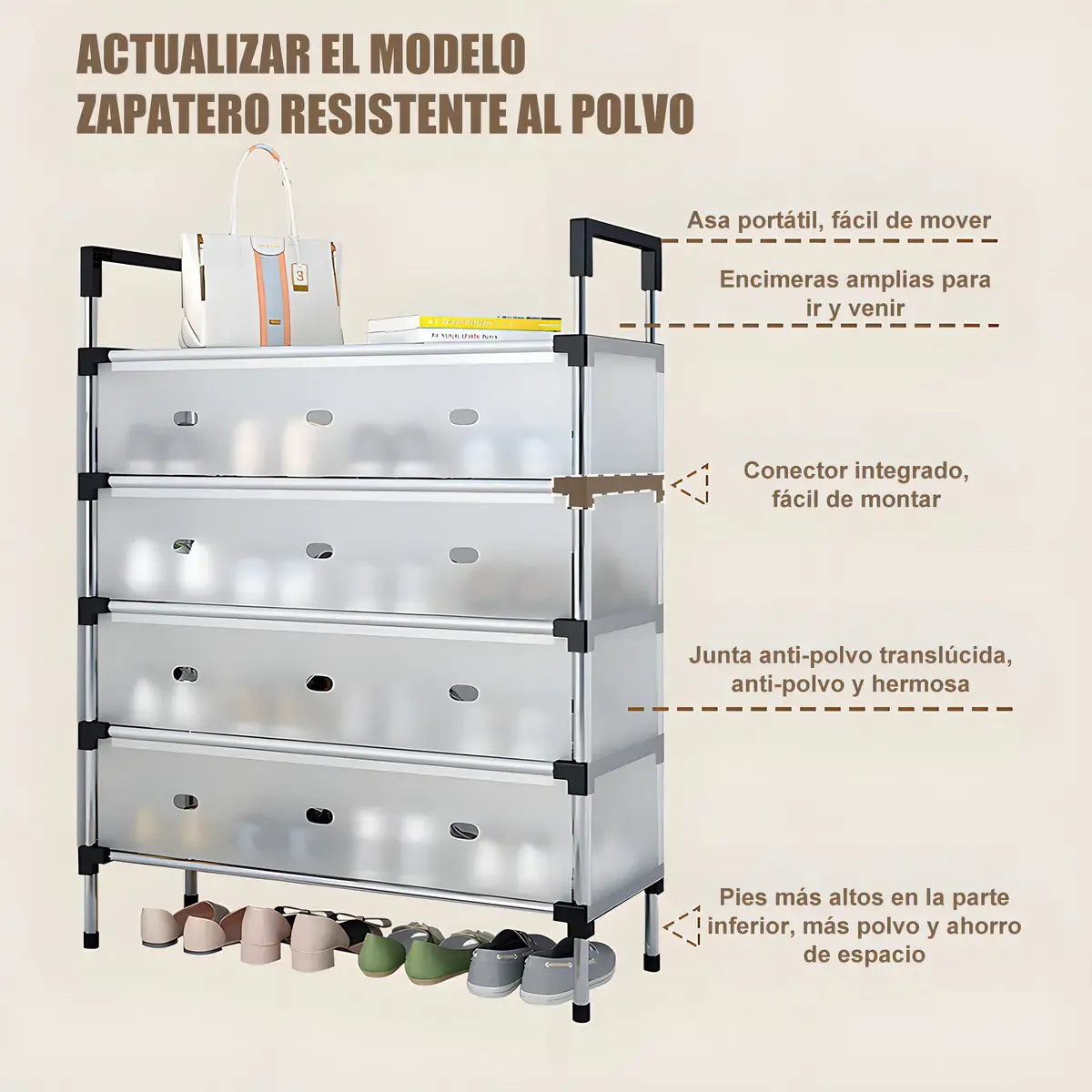 ZAPATERO CON TAPA 5 NIVELES - Imagen 3