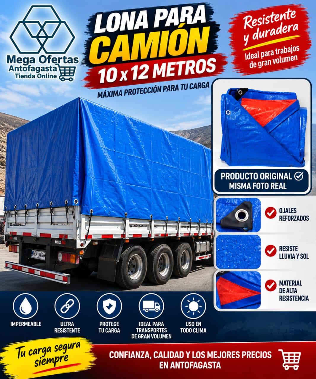 LONA CAMION 10X12