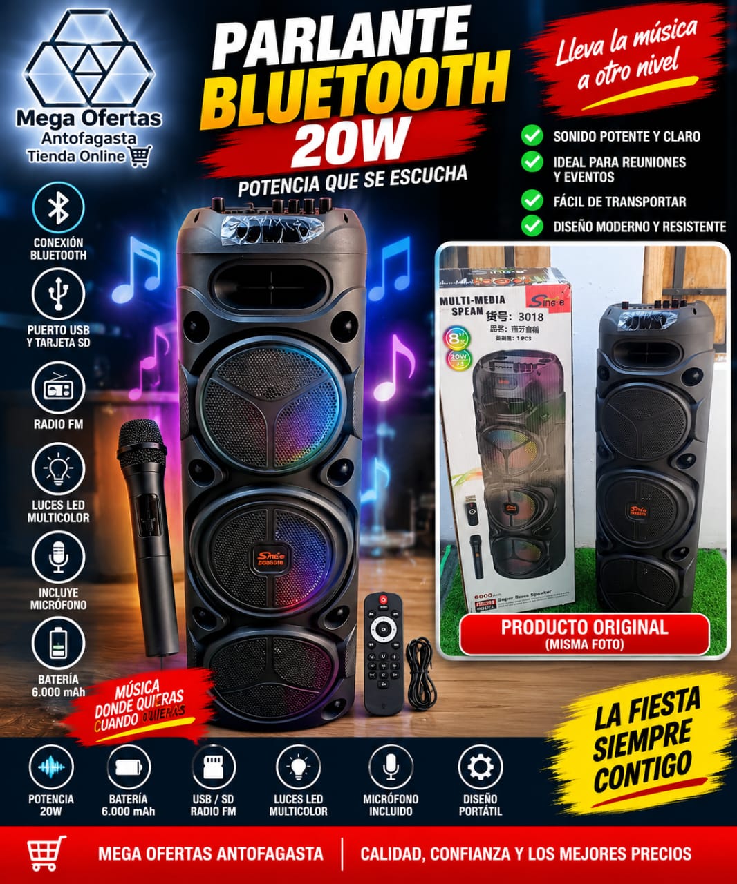 Parlante Bluetooth